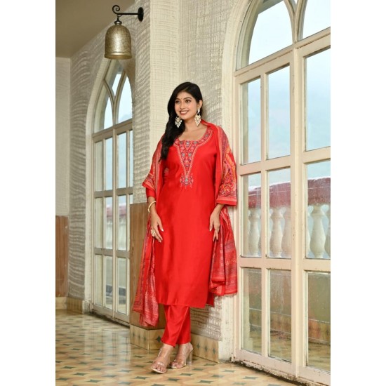 Festive/party wear Kurta & Trouser With Dupatta for Women