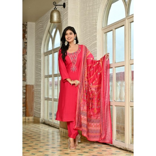 Festive/party wear Kurta & Trouser With Dupatta for Women