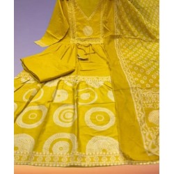 Beautiful New Anarkali dress/gown with pant & Beautiful Dupatta for festive  occasion