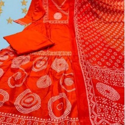 Beautiful New Anarkali dress/gown with pant & Beautiful Dupatta for festive  occasion