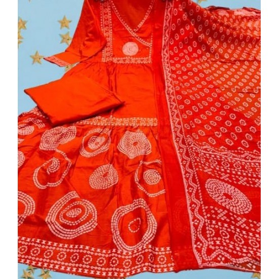 Beautiful New Anarkali dress/gown with pant & Beautiful Dupatta for festive  occasion