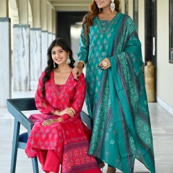 Beautiful party/festive wear kurta set with dupatta  