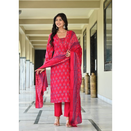 Beautiful party/festive wear kurta set with dupatta  