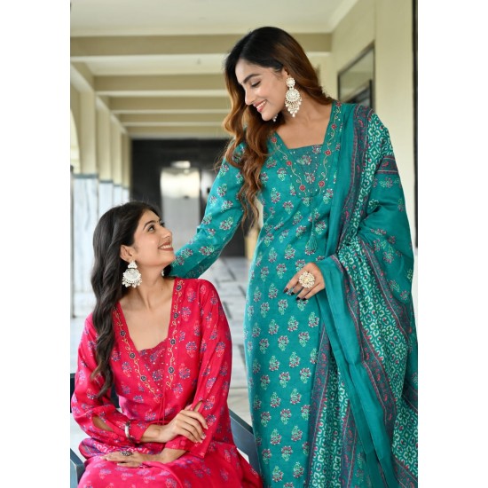 Beautiful party/festive wear kurta set with dupatta  