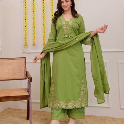 DESIGNER SUIT SET WITH EMBROIDERY WORK AND KODI LATKAN