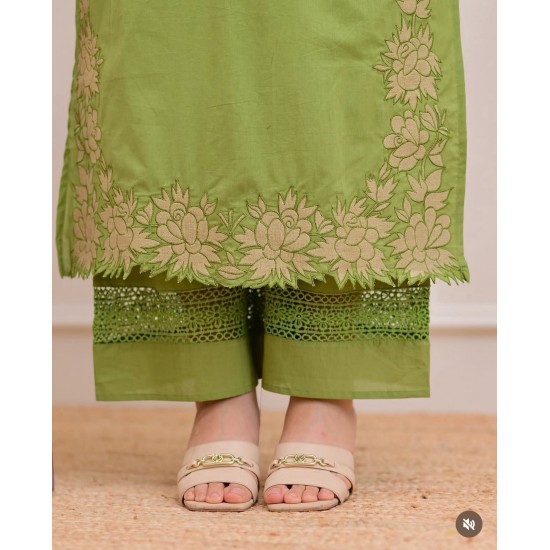 DESIGNER SUIT SET WITH EMBROIDERY WORK AND KODI LATKAN