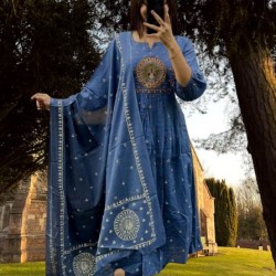Latest Peacock Designer anarkali suit set 