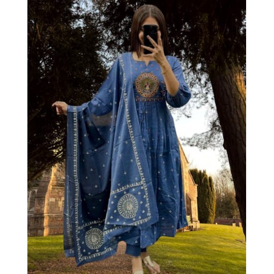 Latest Peacock Designer anarkali suit set 