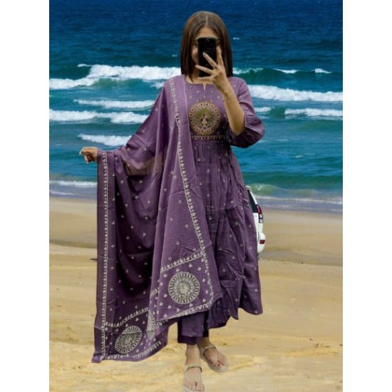 Latest Peacock Designer anarkali suit set 