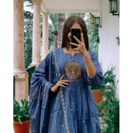 Latest Peacock Designer anarkali suit set 