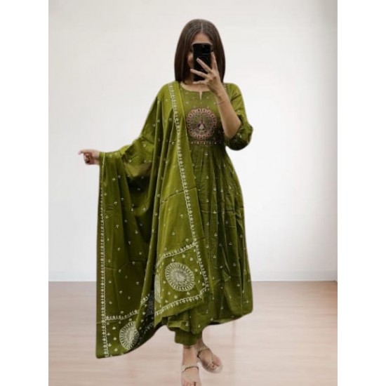 Latest Peacock Designer anarkali suit set 