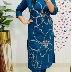 New to our smart premium cotton Kurta pant set that's perfect for work wear/Hand work on kurta & bottom wear