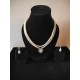 SMALL WHITE PEARL WITH EARRING JEWEL SET