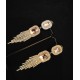 American Diamond(AD) Earrings Cubic Alloy Drops & Danglers - Pink