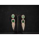 American Diamond(AD) Earrings Cubic Alloy Drops & Danglers - Green