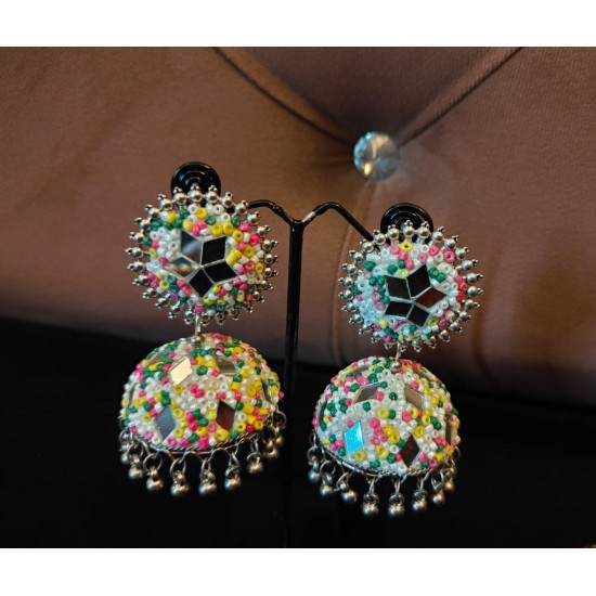 Multicolor Jhumka Earrings Alloy Jhumki Earring