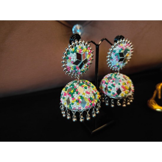Multicolor Jhumka Earrings Alloy Jhumki Earring