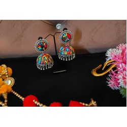 Multicolor Jhumka Earrings Alloy Jhumki Earring