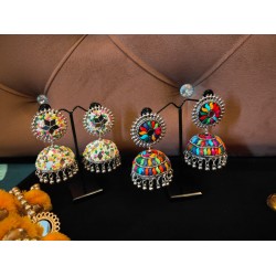 Multicolor Jhumka Earrings Alloy Jhumki Earring