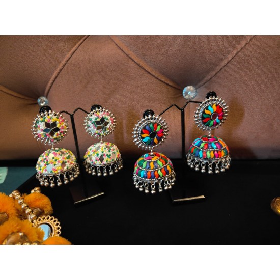 Multicolor Jhumka Earrings Alloy Jhumki Earring