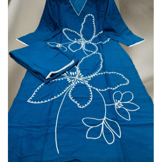 New to our smart premium cotton Kurta pant set that's perfect for work wear/Hand work on kurta & bottom wear