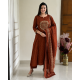 Elevate your ethnic wardrobe with this elegant special suit set Rust