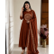 Elevate your ethnic wardrobe with this elegant special suit set Rust