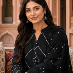 Very amazing kurta palazo set which makes your looks very impressive and stunning Black