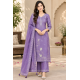 Silk Blend trending fabric heavy design suits with this stunning color Purple