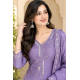 Silk Blend trending fabric heavy design suits with this stunning color Purple