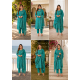 Beautiful party/festive wear kurta set with dupatta Aqua Blue