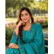 Beautiful party/festive wear kurta set with dupatta Aqua Blue