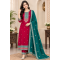 Femy Trend ethnic collection with this elegant Women Embroidered Kurta Pant with Dupatta Set Red Color