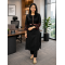 New Launch khadi cotton fabric straight kurta with pant set for work/casual wear Black