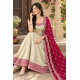 Femy Trend stylish Women Anarkali Kurta Set with Dupatta designed for elegance and comfort Ivory