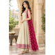 Femy Trend stylish Women Anarkali Kurta Set with Dupatta designed for elegance and comfort Ivory