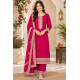 Femy Trend Silk Blend Fabric Embroidered Kurta Set in this attractive Magenta Color