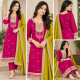 Rich look of vichitra fabric with heavy quality with premium finish color Magenta