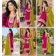 Rich look of vichitra fabric with heavy quality with premium finish color Magenta