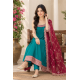 Femy Trend stylish Women Anarkali Kurta Set with Dupatta designed for elegance and comfort Teal