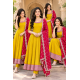 Femy Trend stylish Women Anarkali Kurta Set with Dupatta designed for elegance and comfort Mustard