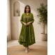 Latest Peacock bandhani print Designer suit set Green
