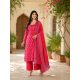 Beautiful party/festive wear kurta set with dupatta Pink