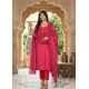 Beautiful party/festive wear kurta set with dupatta Pink