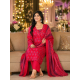 Beautiful party/festive wear kurta set with dupatta Pink