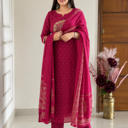Elevate your ethnic wardrobe with this elegant special suit set pink