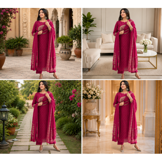 Elevate your ethnic wardrobe with this elegant special suit set pink