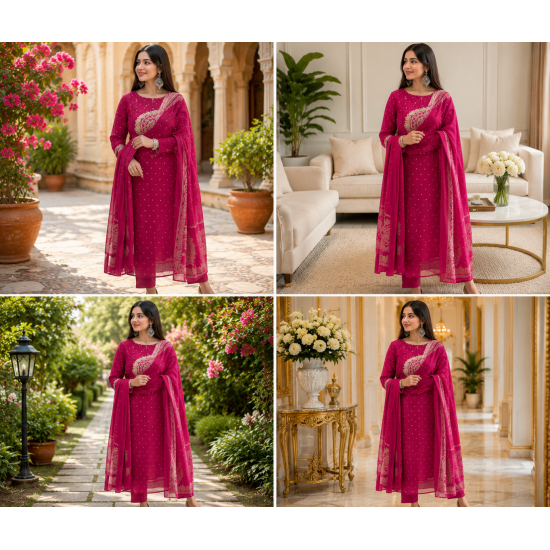 Elevate your ethnic wardrobe with this elegant special suit set pink