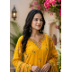 Enjoy Your Festival & wedding with Our Beautiful 3pc suit set with chiffon dupatta with beautiful design Yellow