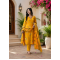 Enjoy Your Festival & wedding with Our Beautiful 3pc suit set with chiffon dupatta with beautiful design Yellow